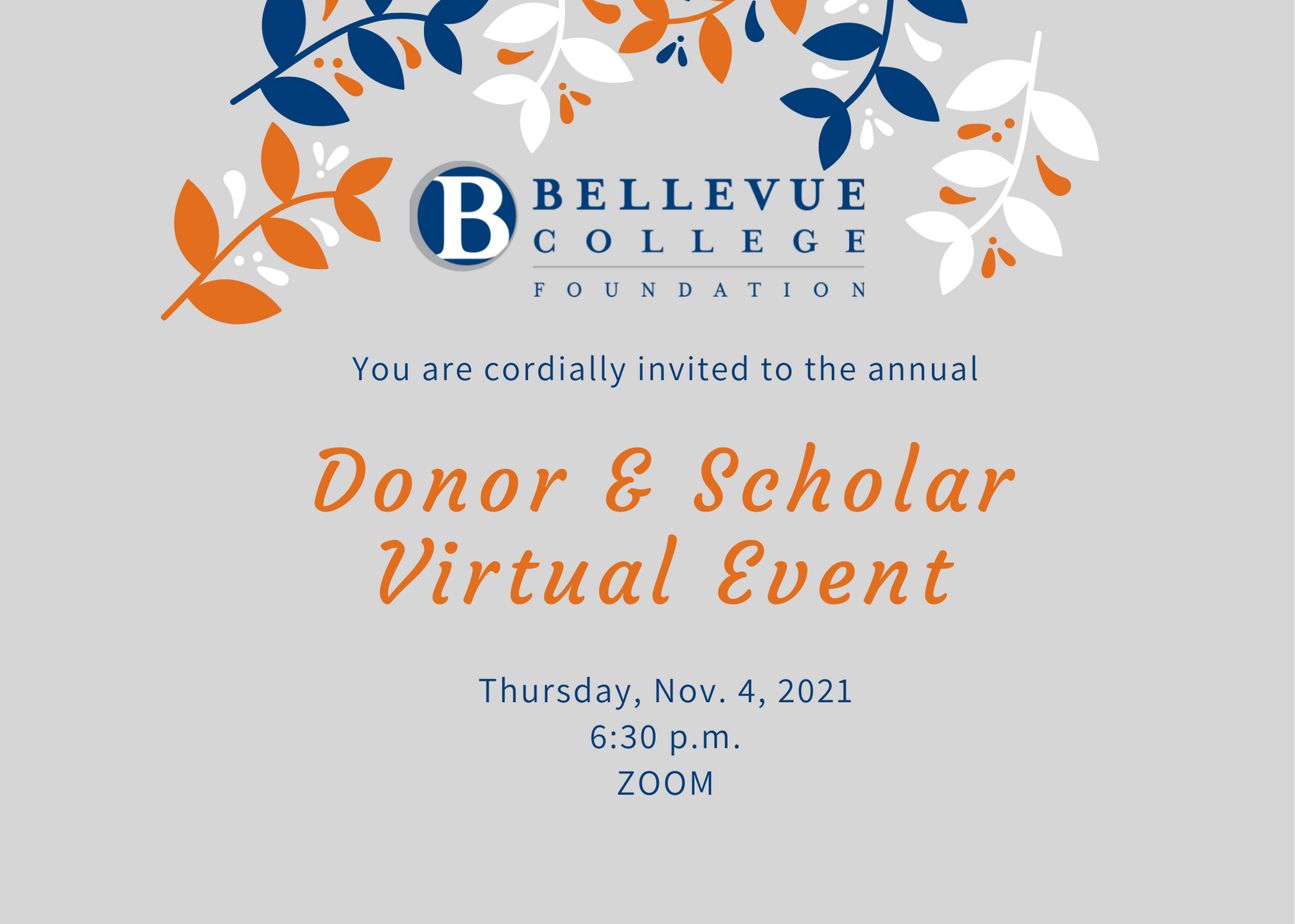 Donor & Scholar Virtual Event
